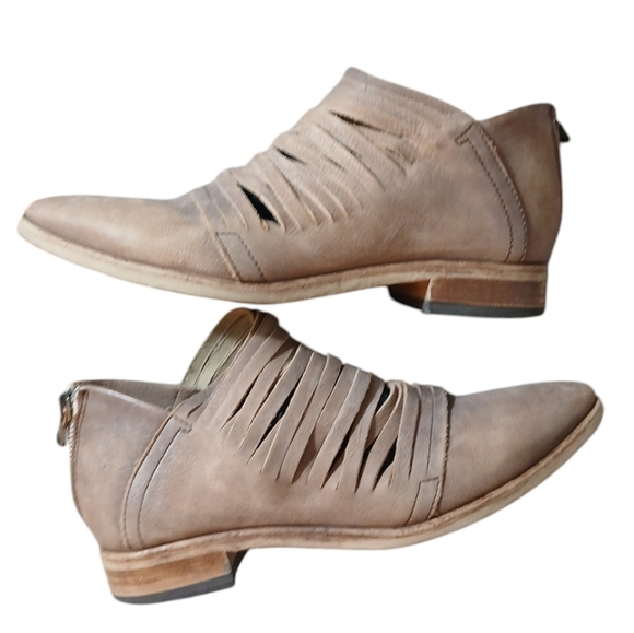 Free People Suede Bootie Women's Tan Western Shoe size 7.5-8 - Picture 11 of 11
